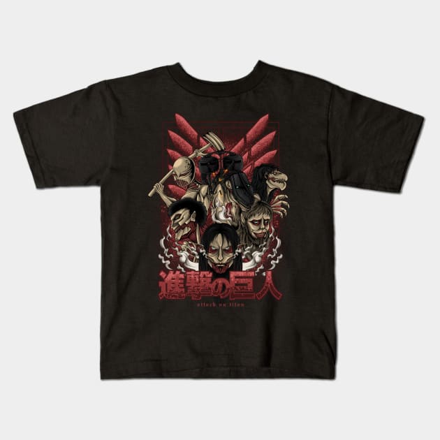 AOT Kids T-Shirt by Qalbi studio